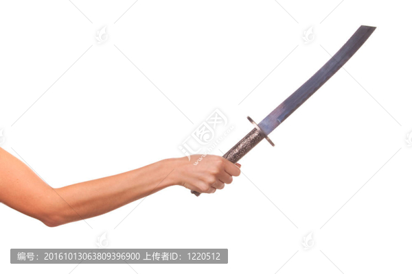 女人手與劍。