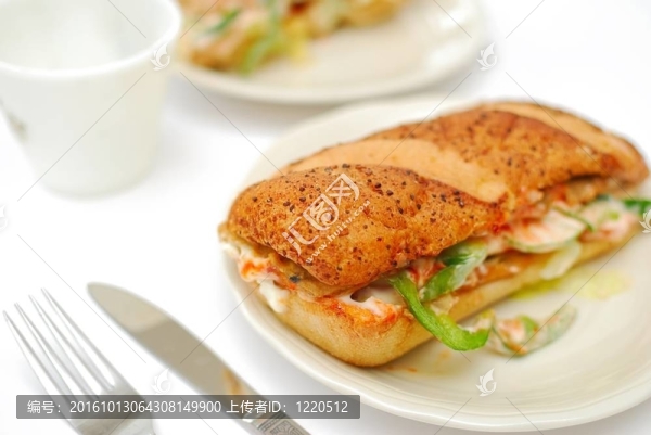 健康素食三明治