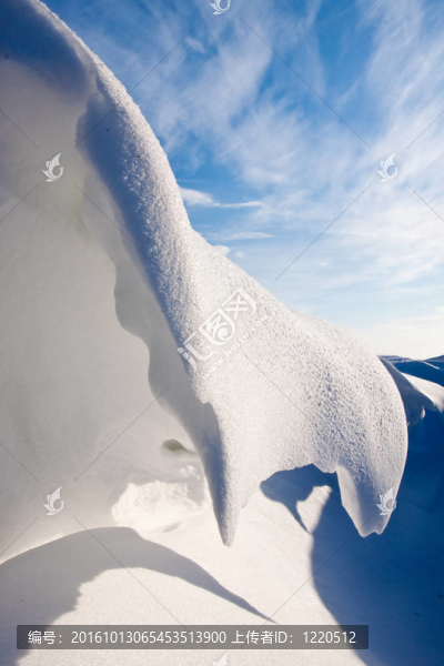 溝里的雪