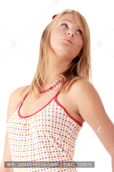 迷人的金發(fā)女郎的肖像