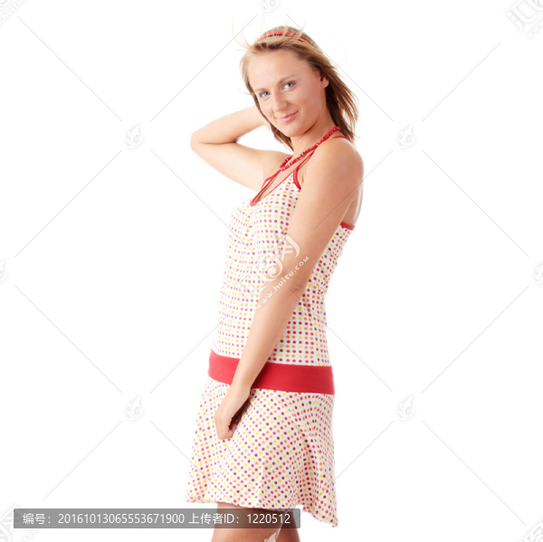 迷人的金發(fā)女郎的肖像
