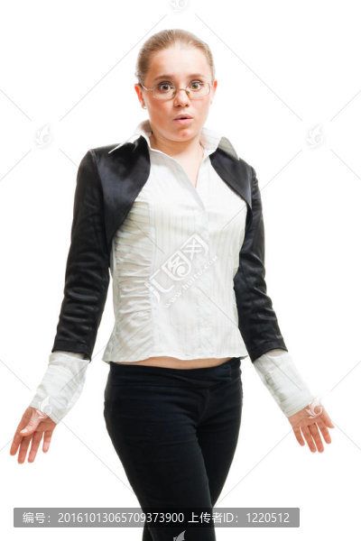 震驚的女人