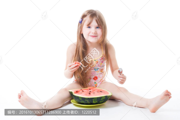 快樂小吃西瓜