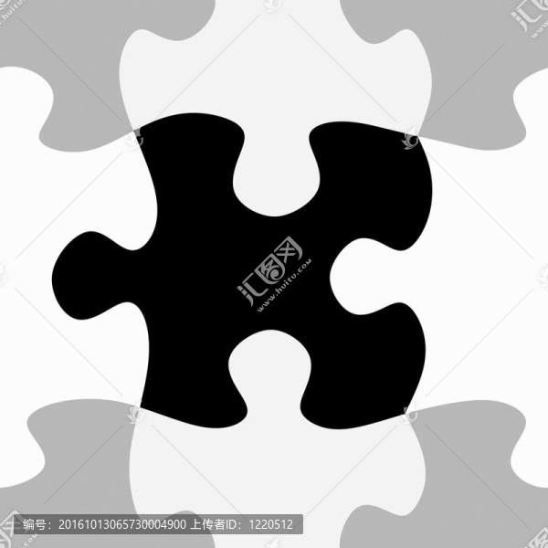 黑白拼圖圖案
