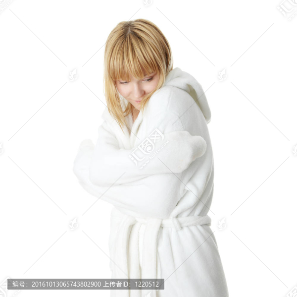 女人在洗澡