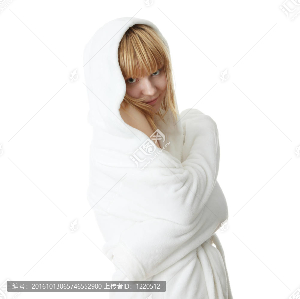 女人在洗澡