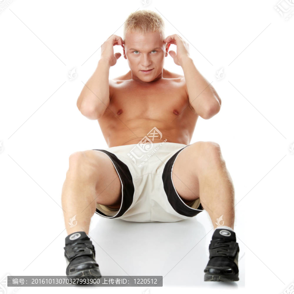 性感肌肉男鍛煉