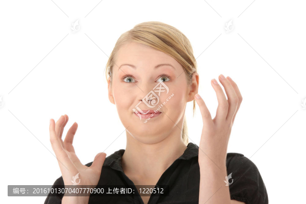 休閑年輕白人女性