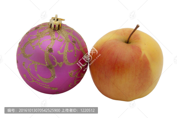 新年玩具與黃蘋果分離