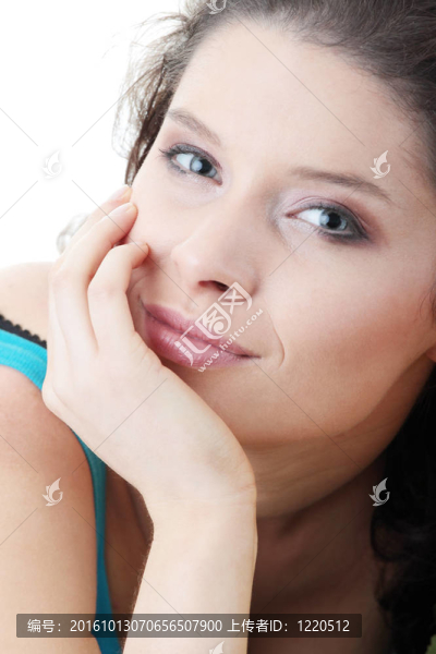 美麗的微笑的女人肖像
