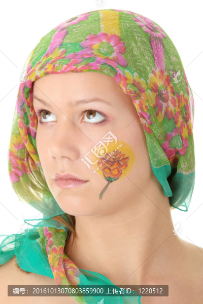 女人與花