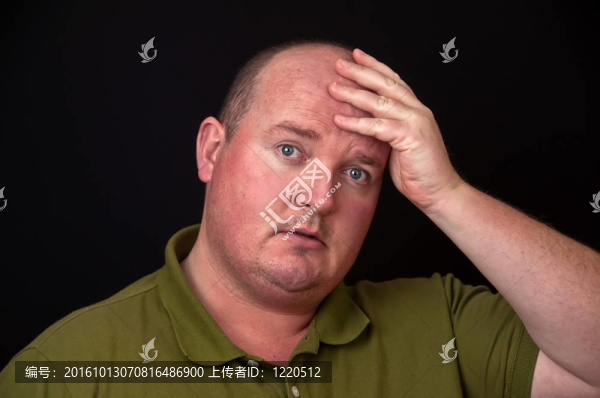 超重男性思想沉重