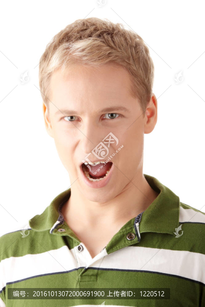 休閑男子肖像微笑