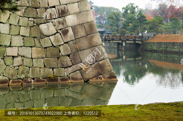 在二條城護(hù)城河