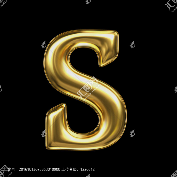黃金金屬的字母