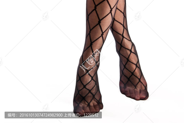 在女性的腿連褲襪
