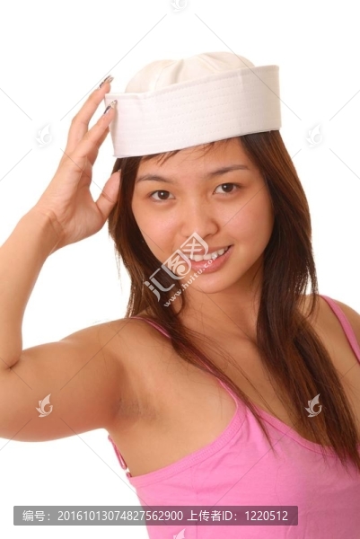 可愛的亞洲的黑發(fā)女孩