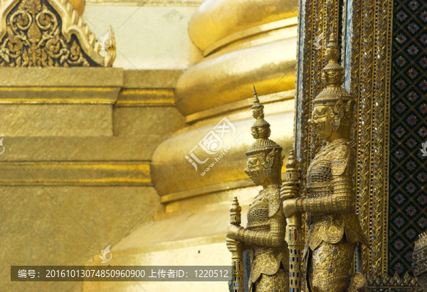 Wat,Phra,Kaeo在曼谷；泰國(guó)