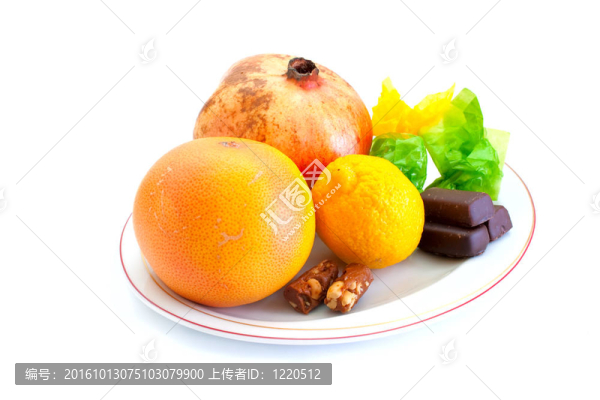 新鮮水果和糖果
