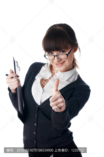 迷人的年輕的商業(yè)女性