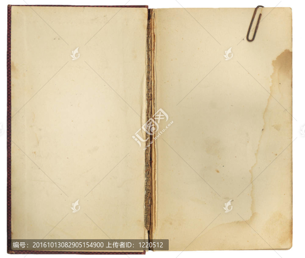 用回形針打開古老的書