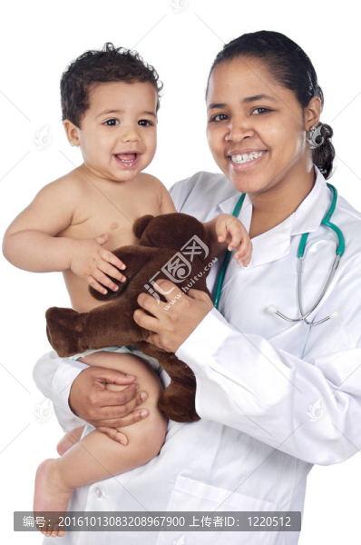 護士抱著嬰兒