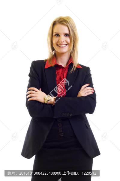 漂亮的女商人微笑