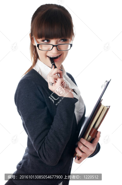 迷人的年輕的商業(yè)女性