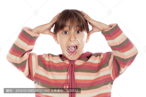 女孩很驚訝
