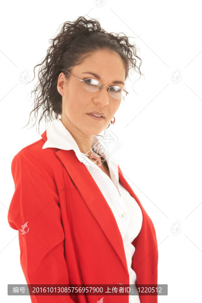 漂亮的白人女商人