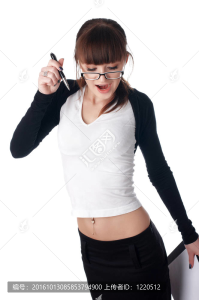 迷人的年輕的商業(yè)女性