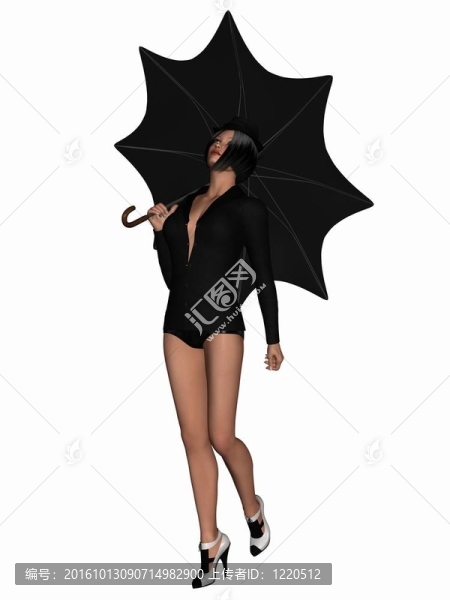 雨中歌唱-美人傘