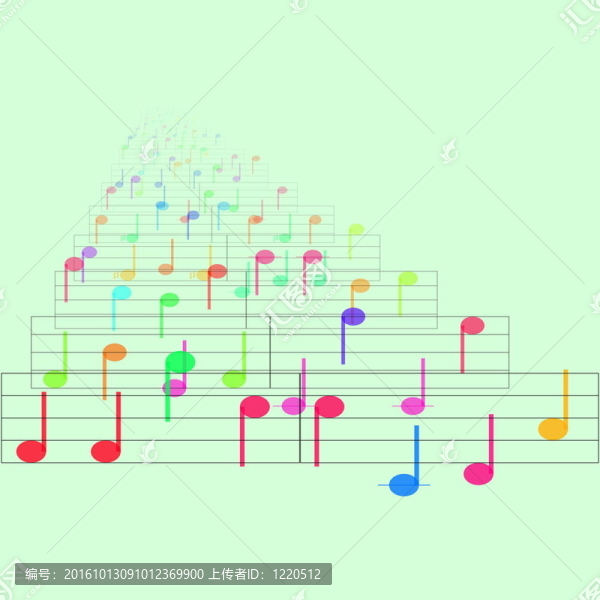彩色筆記片音樂