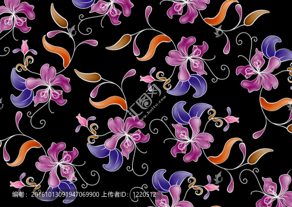 無縫的花卉圖案