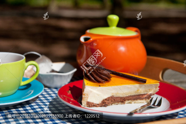 喝茶的戶外