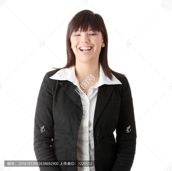 年輕的商人微笑