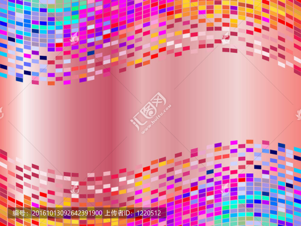 豐富多彩的方形像素