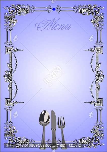 餐廳（咖啡廳）菜單。插畫