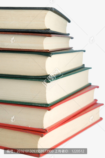用白色隔離的書籍