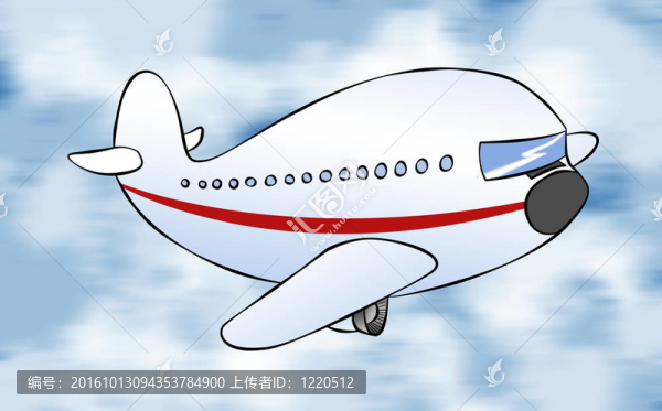 卡通的客機