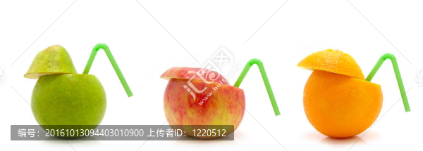 梨；橘子和蘋果雞尾酒