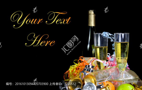 兩瓶香檳酒和一瓶