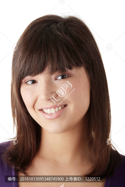 十幾歲的女人肖像