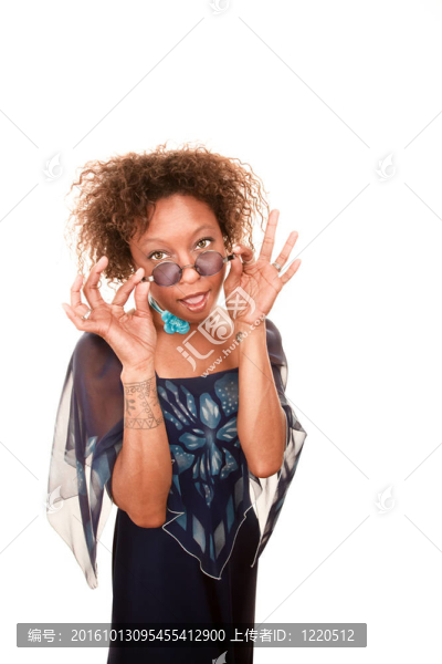 漂亮的非洲裔美國婦女