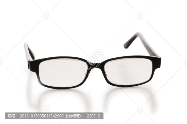 在白色背景上分離的光學(xué)眼鏡