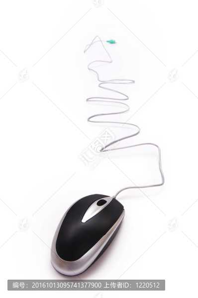 白色背景下的電腦鼠標