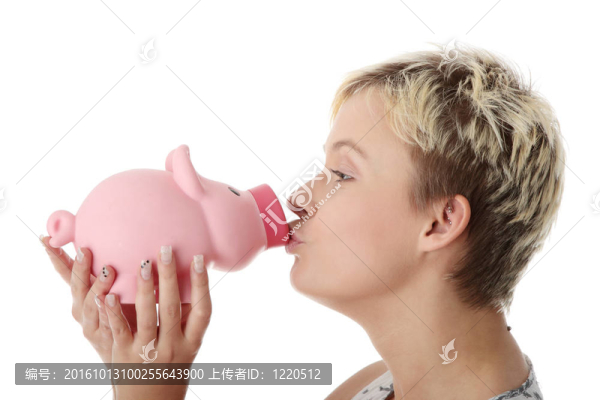 小豬銀行的年輕女人