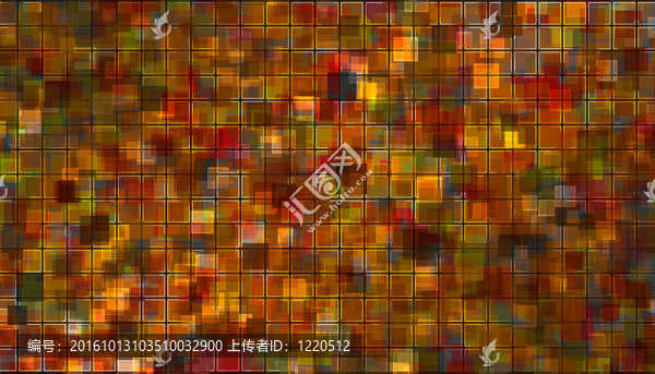 橙色-紅色馬賽克