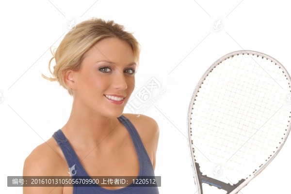 網(wǎng)球的女孩