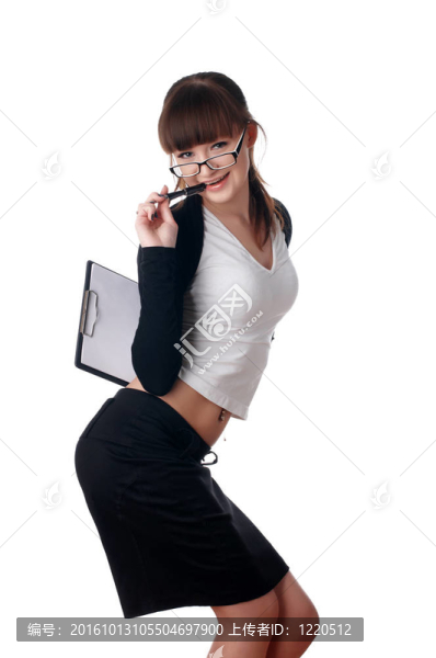 迷人的年輕的商業(yè)女性